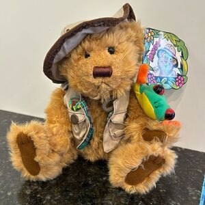 Fiesta Talking RAINFOREST RUDY Ranger 10 Teddy Bear w/Frog Plush Toy WITH TAGS!